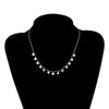 Shiny Zircon Star Women Platinum Plated Short Chain Ladies Necklace Jewelry Wedding Gift - Image 4