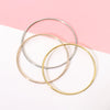 Stainless Steel Classic Round Single Circle Bangle Simple Closed Thin Wire Charm Bracelets for Women Jewelry Gift - Image 2