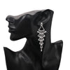 Silver Color Crystal Long Wedding Drop Earrings for Women Rhinestones Tassels Dangle Earrings Brides Gifts Party Jewelry - Image 6