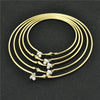 Large Circle Clip-On Earrings with Metallic Finish - Image 30