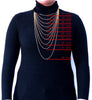 Plated Gold Necklace Stainless Steel 1 mm 10''-36'' Inches Women Jewelry Link Rolo Chain Necklace - Image 4