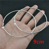 Large Circle Clip-On Earrings with Metallic Finish - Image 10