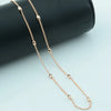 Three-Millimeter Bead Chain Necklace with Two Length Options - Image 1
