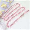 6Strands Ball Chain Necklace 1.5mm Beads W/Connector 70cm Colours - Image 12