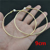 Large Circle Clip-On Earrings with Metallic Finish - Image 8