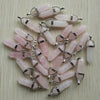 24pcs/lot Good Quality Assorted Stone Mixed Pillar Charms Chakra Pendants for Necklaces Making - Image 22