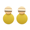 Unique Elegant Round Metal Earrings for Women Geometric Alloy Statement Ear Jewelry Gift 3 Colors - Image 14