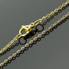 Plated Gold Necklace Stainless Steel 1 mm 10''-36'' Inches Women Jewelry Link Rolo Chain Necklace - Image 5