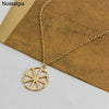 Nostalgia Slavic Kolovrat Pendant Wheel Amulet Pagan Wicca Jewelry Necklace Russian Talisman - Image 2