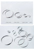 MODIAN Classic Charm Round Simple Collection Hoop Earrings Real 925 Sterling Silver Big Earrings For Women Jewelry