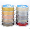 1mm Polyester Braided Cord with Metallic Cord Jewelry Macrame Accessories Rope for Bracelet Making String Beading Threads - Image 2