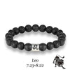 Stone bracelet beads lava bangles Bracelet Men 12 Constellation Jewelry male Lover Gifts - Image 7