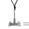 Slavic Axe Pendant Necklace Amulet Celtics Knot Nordic Valknut Rope Necklaces For Men Vintage Punk Jewelry Gifts - Image 8