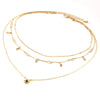 Boho Crystal Pendant Necklace Multilayer Star Necklaces Statement Deck Chain For Women Jewelry Gift - Image 5