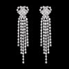 Silver Color Crystal Long Wedding Drop Earrings for Women Rhinestones Tassels Dangle Earrings Brides Gifts Party Jewelry - Image 26