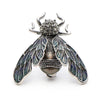Rhinestone Alloy Gold Color Cicada Brooches For Women And Men Crystal Enamel Brooch Pins Christmas Gifts - Image 4