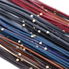 Metal Beads Leather Bracelets For Women Men Slim Strips Boho Multilayer Wide Wrap Bracelet Jewelry - Image 5