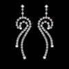 Silver Color Crystal Long Wedding Drop Earrings for Women Rhinestones Tassels Dangle Earrings Brides Gifts Party Jewelry - Image 29