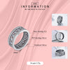 Modian New Style Classic Real 925 Sterling silver Square Ring Wedding Luxury jewelry Sparkling CZ Women Valentine's gift