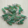 24pcs/lot Good Quality Assorted Stone Mixed Pillar Charms Chakra Pendants for Necklaces Making - Image 13