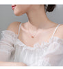 Modian Round Classic Brand Silver Necklace Charm 925 Sterling Silver Rose & Gold Color Pattern Necklaces Pendant Wedding Jewelry