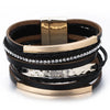 Multilayer Leather Bracelet for Men Metal Bar Charm Black Braided Wide Wrap Man Bracelets Bangles Boho Punk Jewelry - Image 7
