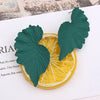 Geometric Gold Color Ginkgo Biloba Leaf Shape Drop Earring Creative Personality Simple Punk Woman Dangle Earring Jewelry - Image 8