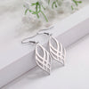 Stainless Steel Symmetrical Geometry Drop Earrings for Women Golden Black Statement Earring Jewelry - Image 5