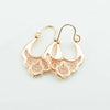 Women Rose Gold Color Weaving Without Stone Drop Dangle Earrings - Image 2