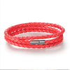 PU Leather Bracelet Multi-layer Wrap Braid Long Chain Adjustable Magnet Buckle Unisex for Women and Men Stackable Jewelry - Image 12