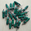 24pcs/lot Good Quality Assorted Stone Mixed Pillar Charms Chakra Pendants for Necklaces Making - Image 16