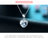 Modian 2020 New Design 925 Sterling Silver Heart pendant Heart Clear Zirconia Classic Wedding Chain Jewelry For Women