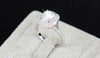 Top quality R&J Brand Bridal 100% Solid 925 Sterling Silver Ring Cake Engagement Wedding Fine rings Jewelry For Women