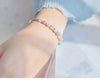 Modian 925 Sterling Silver Colorful Beads Crystal Charms Bracelet New Luxury Bangle Chain For Women Party Jewelry