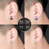 1 Pair Stainless Steel Ear Circle For Men Women Inlaid Rhinestone Crystal Anti-allergic Ear Buckle Earrings Ear Jewelry - Image 5