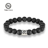 Stone bracelet beads lava bangles Bracelet Men 12 Constellation Jewelry male Lover Gifts - Image 1