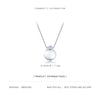 Modian New Real 925 Sterling Silver Clear Crystal Pendant Luminous Water drops Necklace For Girls Silver Jewelry