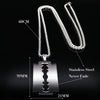 Gothic Blade Razor Pendant Necklaces Men Black Color Stainless Steel Chain Necklace Aesthetic Jewelry N423S01 - Image 9