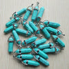 24pcs/lot Good Quality Assorted Stone Mixed Pillar Charms Chakra Pendants for Necklaces Making - Image 34