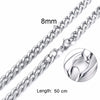 Necklace Curb Chains Link Men Choker Stainless Steel Male Female Accessories - Image 26