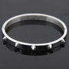 Love Punk Bracelet Retro Double Arrow Tapered Stainless Steel Color Gold Rivets Nail Cuff Bangle Jewelry - Image 9