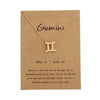 12 Zodiac Sign Necklaces With Cardboard Constellations Pendant Gold Color Chains Choker For Women Birthday Jewelry - Image 6