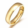 Simple Gold Color Stainless Steel Engagement Rings for Women Men Elegant Thin Wedding Band Anniversary Gift - Image 8