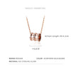 Modian Round Classic Brand Silver Necklace Charm 925 Sterling Silver Rose & Gold Color Pattern Necklaces Pendant Wedding Jewelry