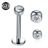 1PC ASTM Titanium Tragus Piercings Labret Stud Lip Rings Helix Piercing Ear Oreja Cartilage Earring 14G 16G Body Jewelry - Image 4