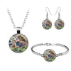 Van Gogh Painting Jewelry Sets The Starry Night Glass Dome Earrings Necklace Bracelets For Women Vintage Jewellery - Image 6