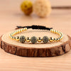 Braided Macrame Bracelets Men 8mm Micro Pave Black CZ Disco Balls Beads Charm Yoga Bracelet Jewelry Gift - Image 3