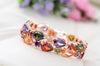 Mona Lisa Multicolor Cubic Zircon Bracelets Bangles Wedding Bracelets for Women Crystal Jewelry - Image 3