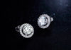 50% off Women Stud Earrings 925 Sterling Silver AAAAA Level Zircon Jewelry White Crystal Earring Gife for women Brincos De Prata