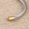Stainless Steel Cable Mesh Cuff Bracelets Chain Bracelet Bangles For Women Jewelry - Image 6
